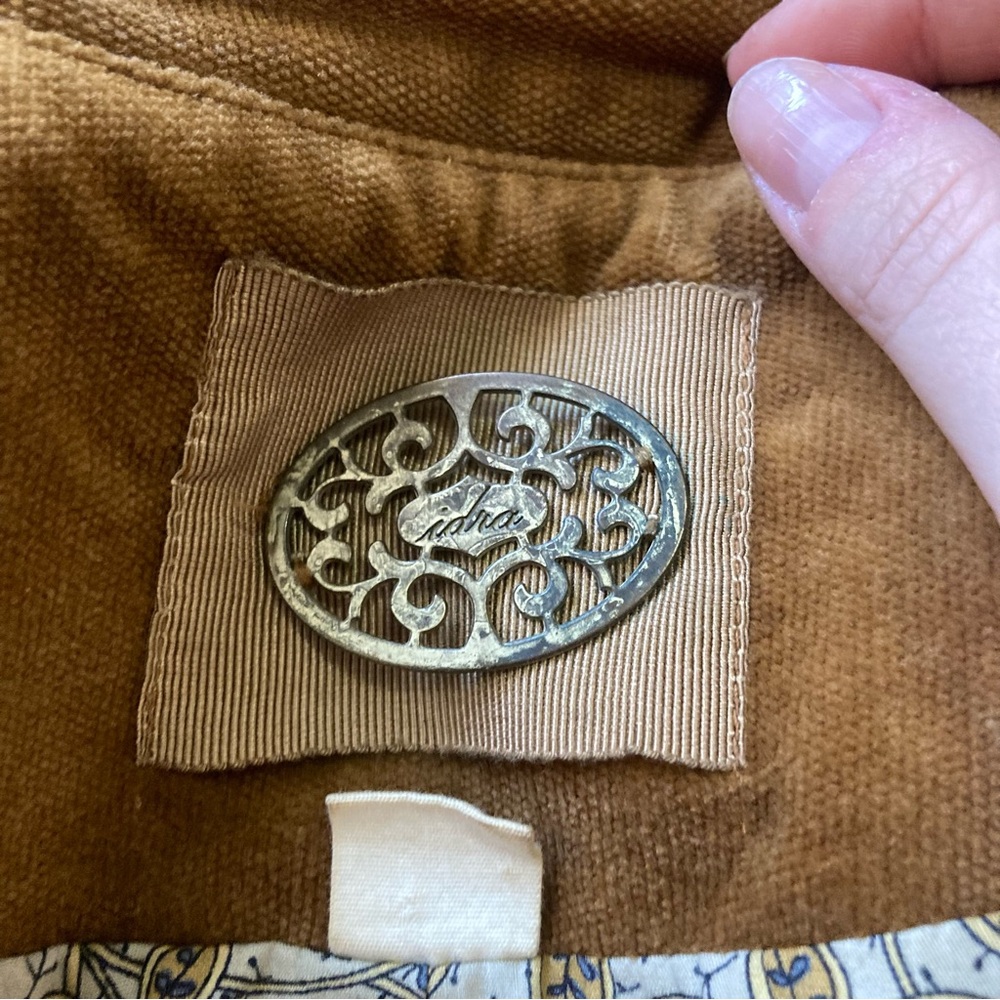 Y2K Idra Corduroy Military Style Jacket Victorian Style View 4